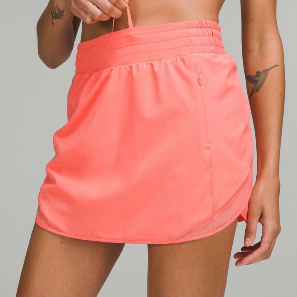 Lululemon Hotty Hot High Rise Skirt in Raspberry Cream